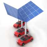 Nabíjení solárním panelem elektromobilu